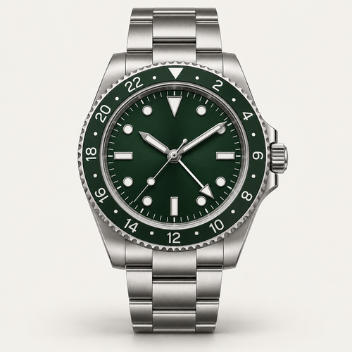 Atlas — 40mm GMT in Green / Steel