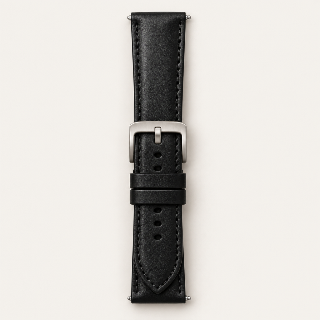 Italian Leather Strap — 20mm in Black