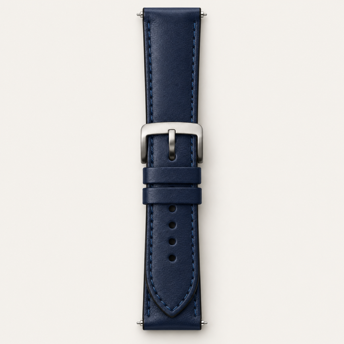 Italian Leather Strap — 20mm in Navy