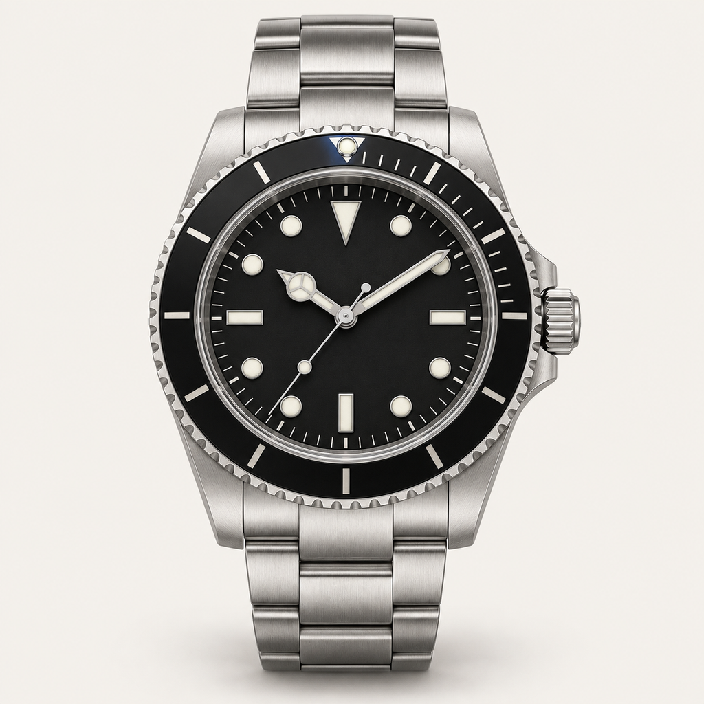 Lumen — 39mm Diver in Black / Steel