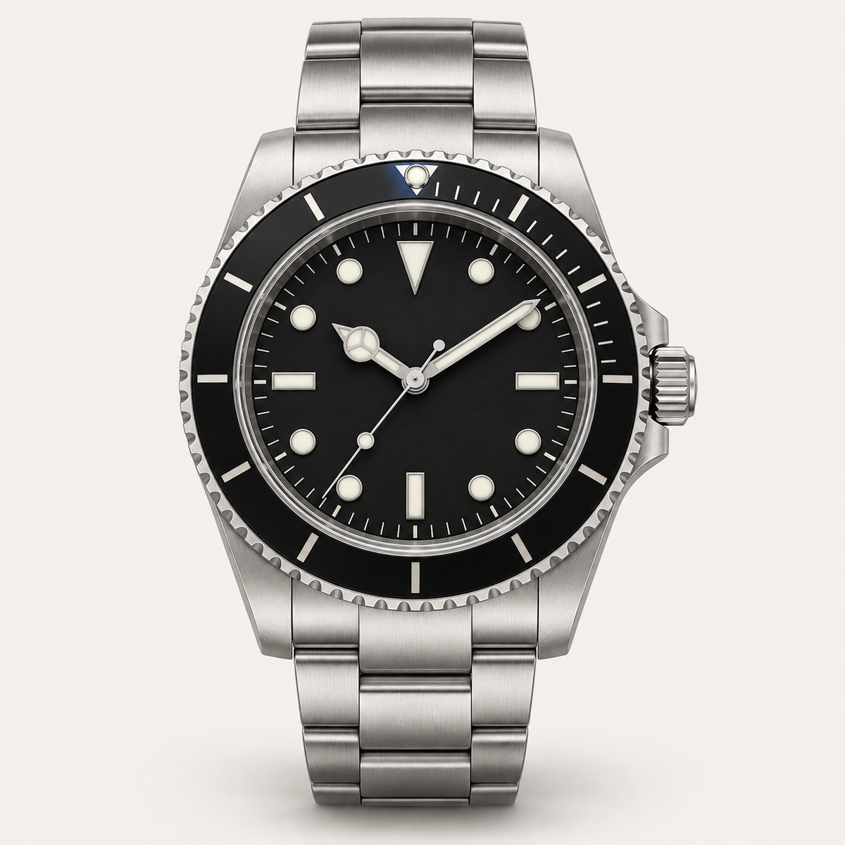 Lumen — 39mm Diver in Black / Steel