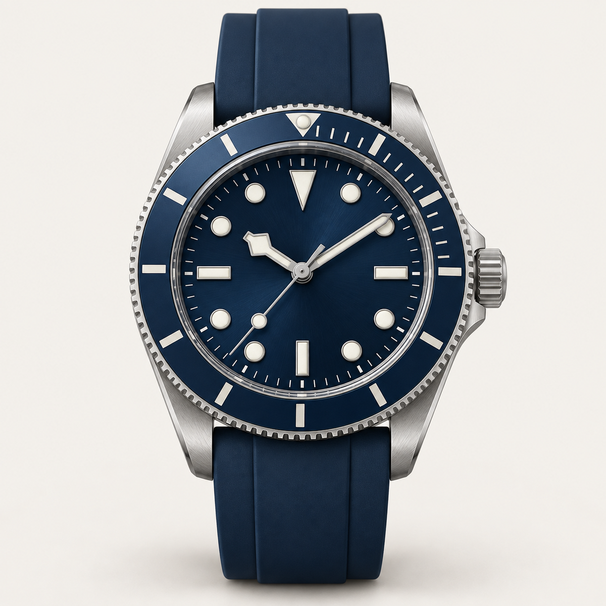 Lumen — 39mm Diver in Blue / Rubber