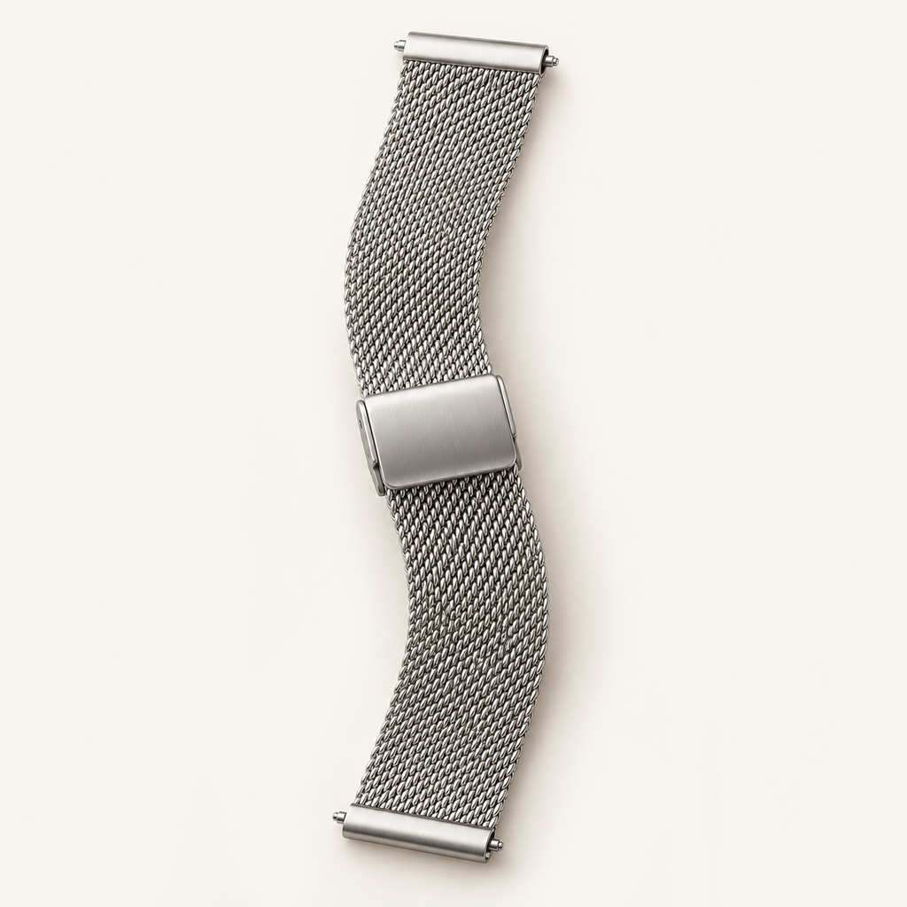 Milanese Mesh Strap — 20mm in Silver