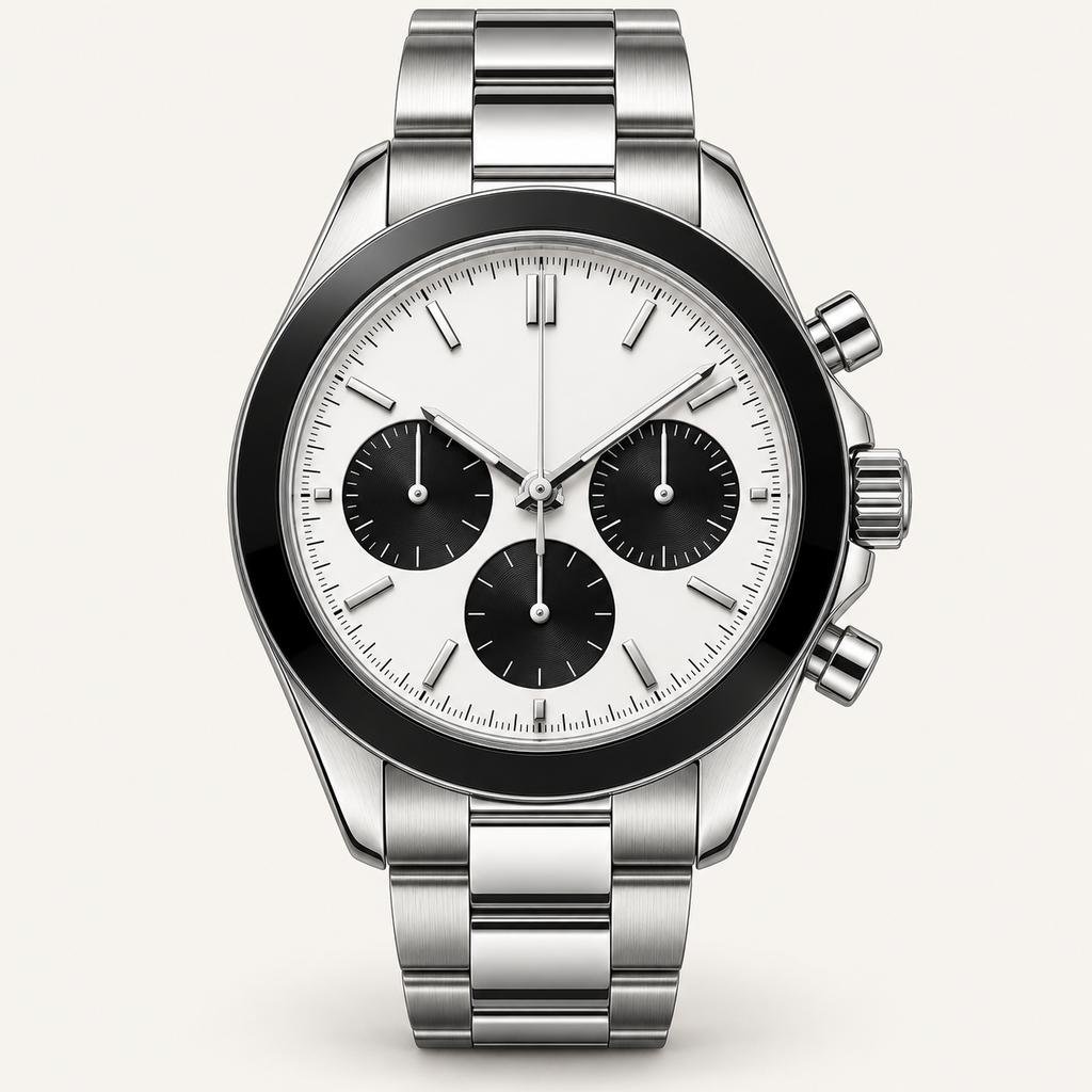 Monarch — 41mm Chronograph in Panda / Steel
