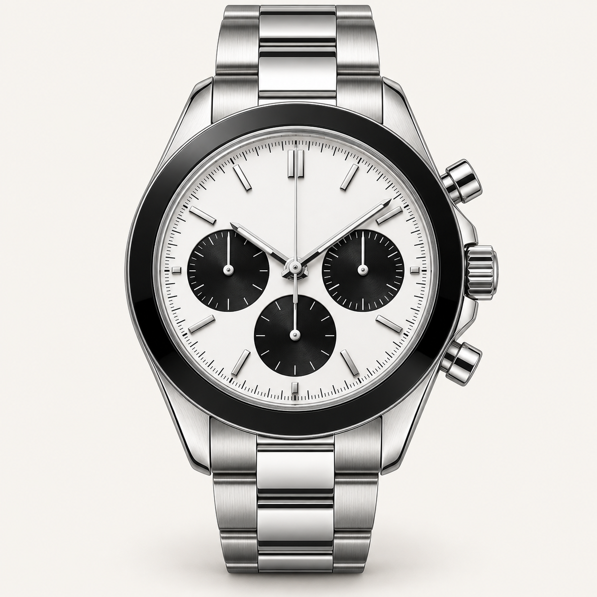 Monarch — 41mm Chronograph in Panda / Steel