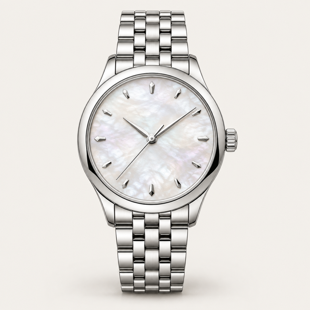 Nova — 34mm Bracelet Watch in Pearl / Steel