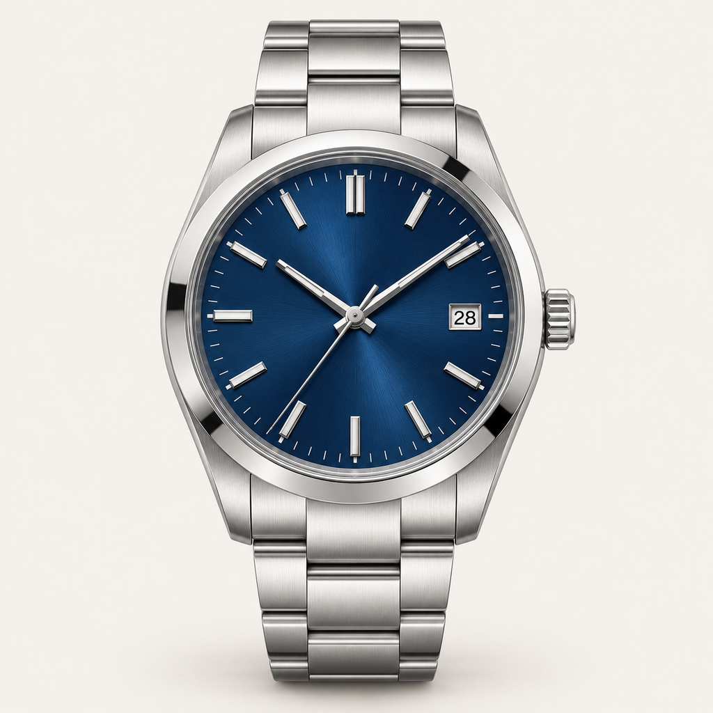 Sterling — 40mm Automatic in Blue Sunburst / Steel