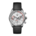 Carrera Chronosprint – Silver/Black – Leather Strap