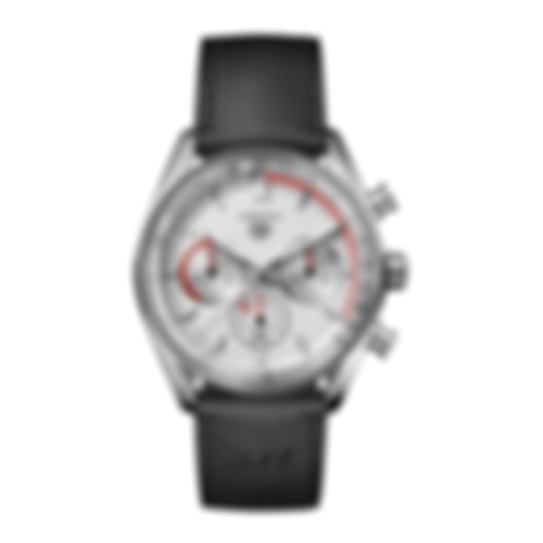 Carrera Chronosprint – Silver/Black – Leather Strap