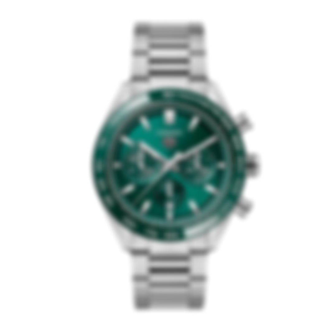 Carrera Chronograph – Emerald Green | Stainless Steel Bracelet