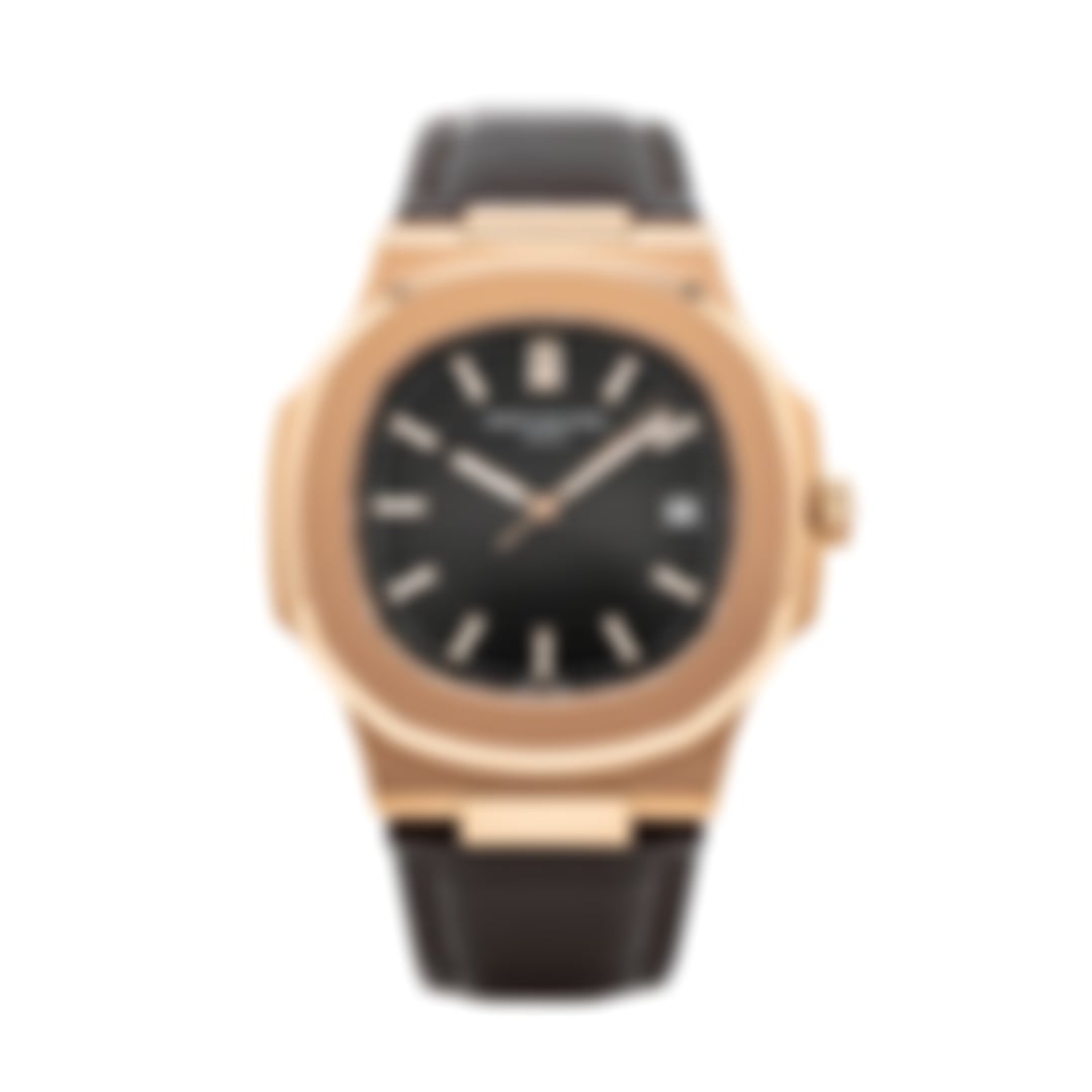 Nautilus Rose Gold Black Automatic