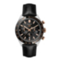Carrera Chronograph – Black/Rose Gold Leather Strap