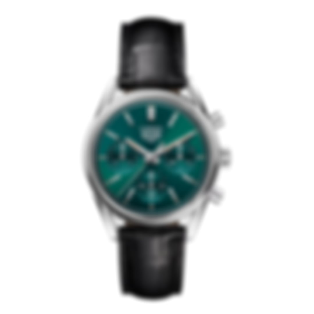 Carrera Chronograph – Emerald Green Dial Leather Strap