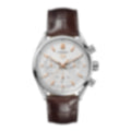 Carrera Chronograph – Silver/Rose Gold Brown Leather Strap
