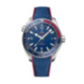 Seamaster Planet Ocean “Co-Axial Master Chronometer” – Blue/Red | Textile Strap