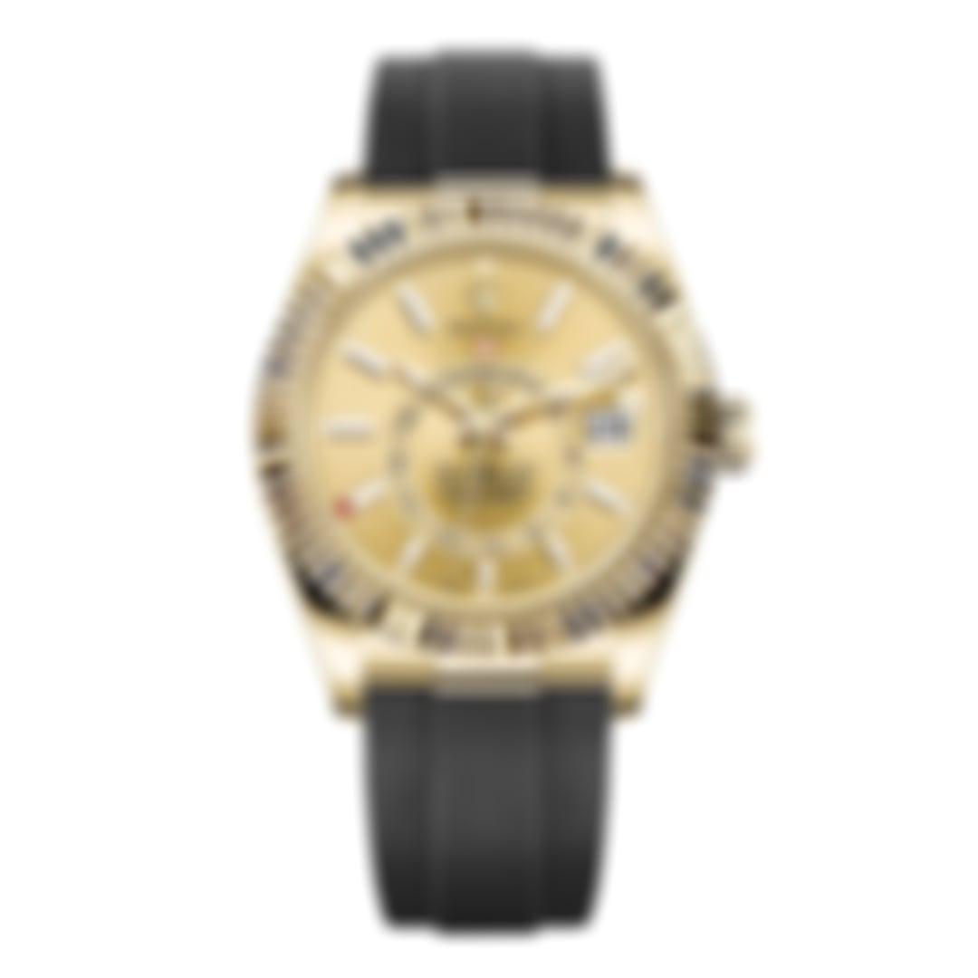 Sky-Dweller – Goldenes Dial – Oysterflex