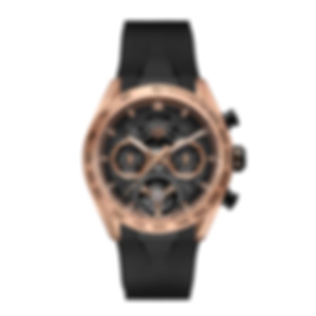 Carrera Skeleton Tourbillon – Rose Gold Black